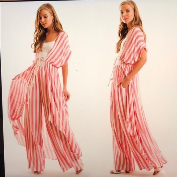 Love In hot pink and white duster - Picture 5 of 6